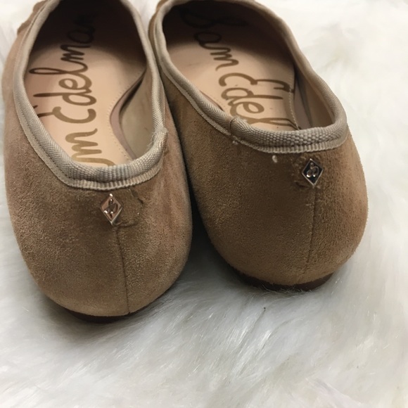 Sam Edelman Camel Suede Rosalyn Pointed Toe Flats - Picture 4 of 6